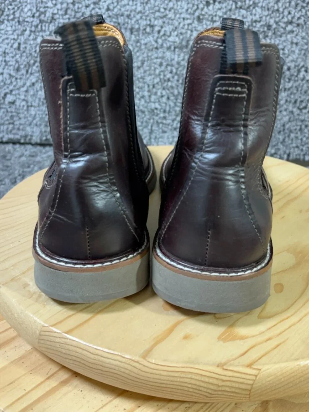 Cole Haan Morris Chelsea Boots Mens Size 9.5 Dark Brown Leather Pull On Ankle